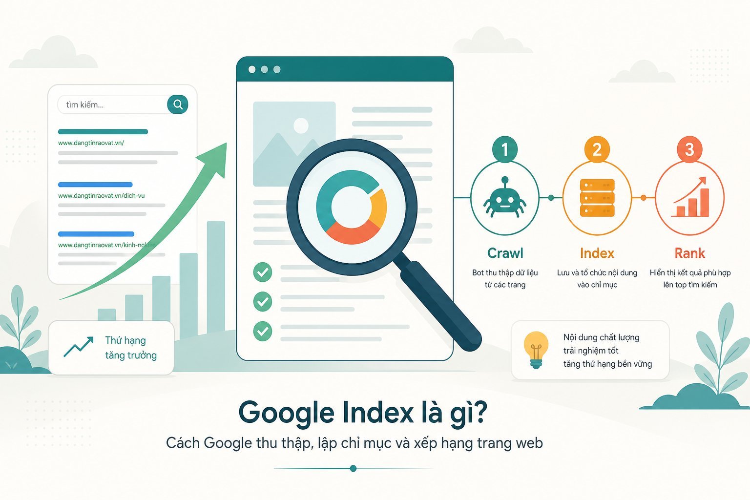 Làm gì để bài đăng sớm được Google lập chỉ mục?