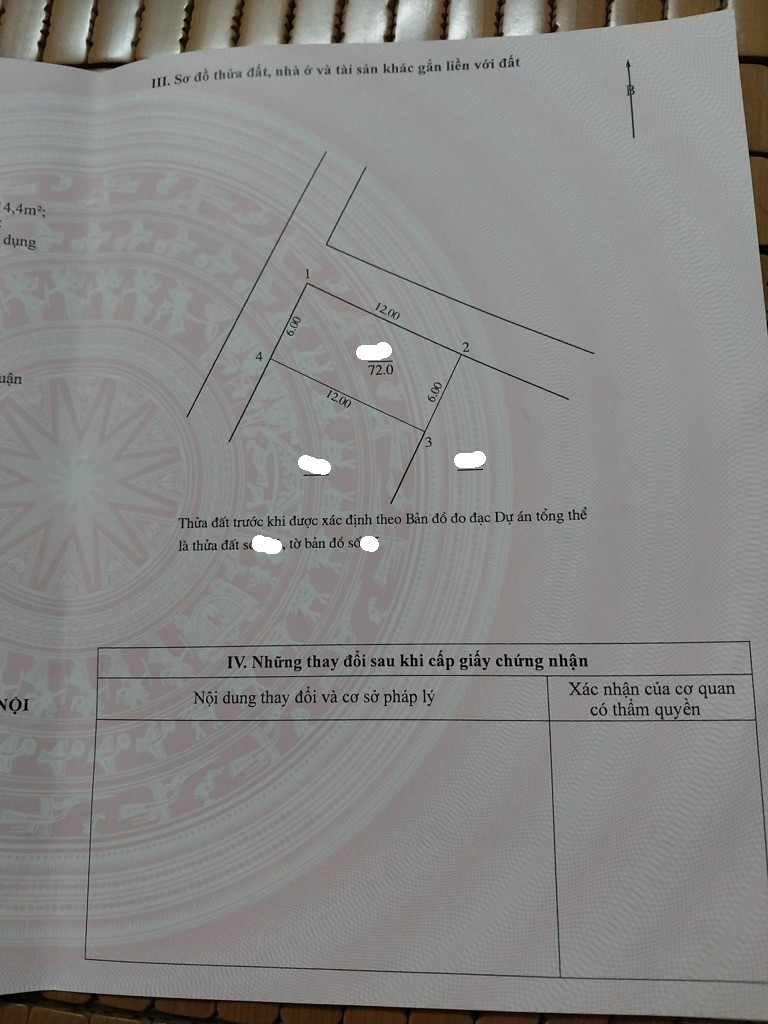 Bán 72M bồ đề tặng nhà lô góc ô tô long biên