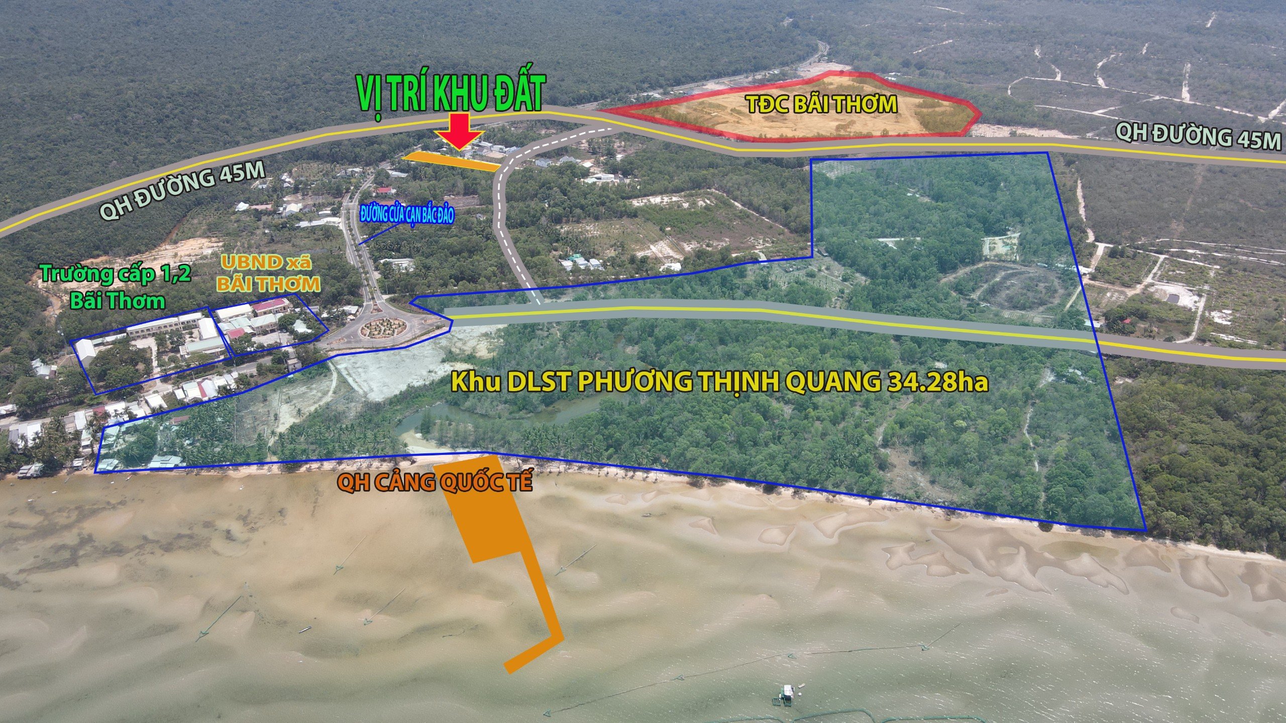 Đất Nền Giá Rẻ Khu Dân Cư Bãi Thơm Phú Quốc