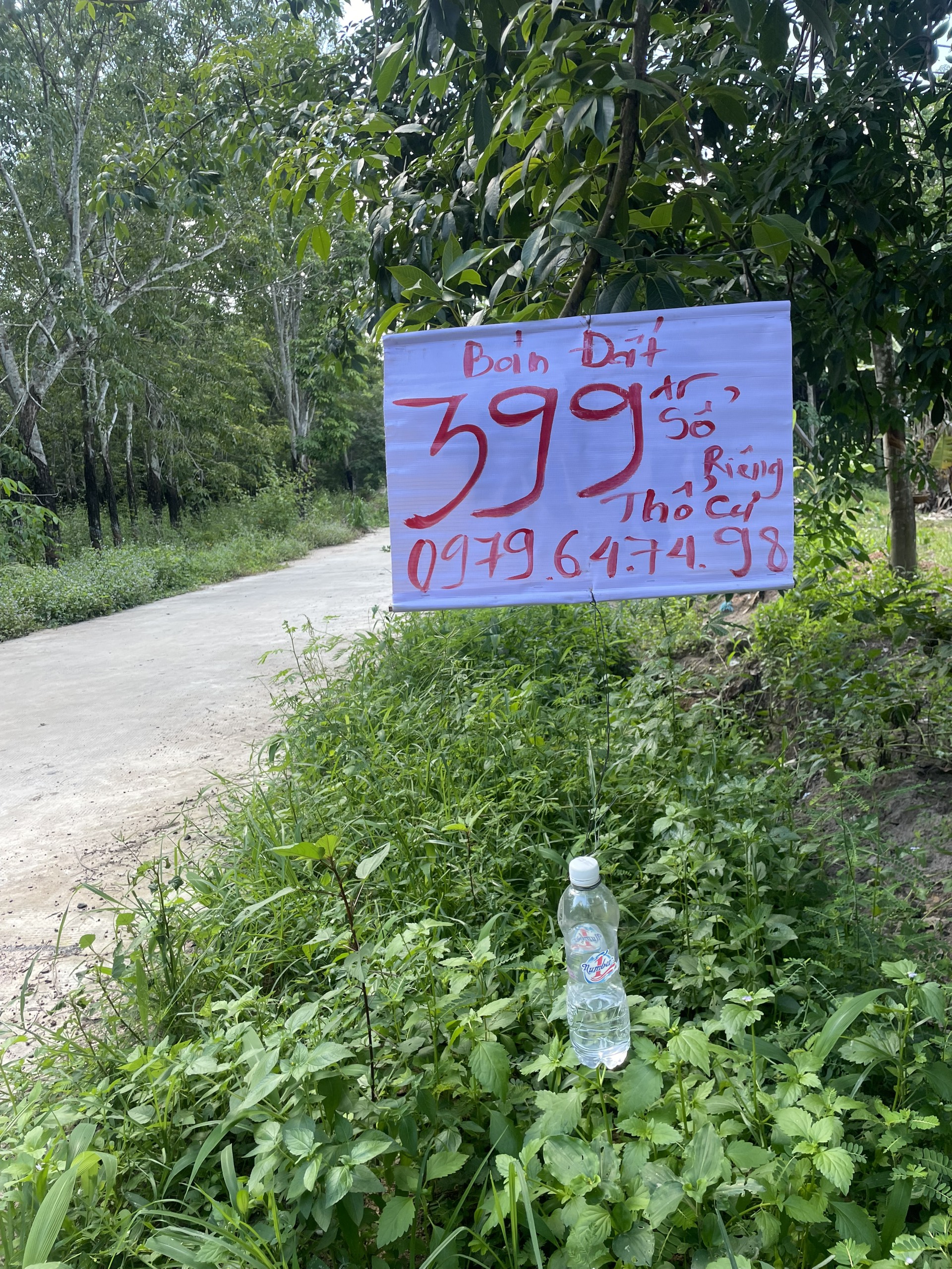 Chính chủ cần tiền bán nền đất thổ cư có ít cây ăn trái mới trồng