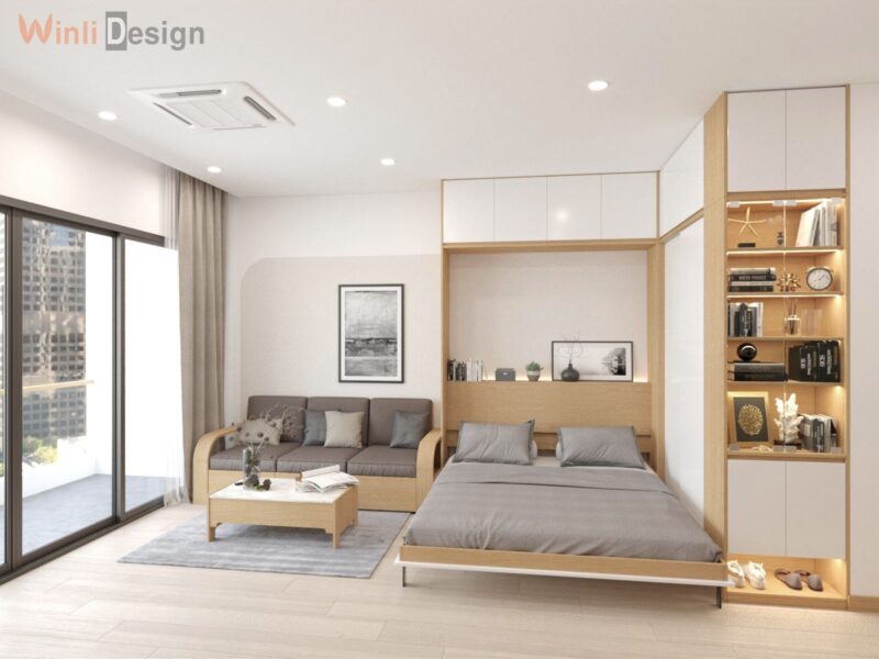 Căn hộ studio tại Swan Lake Onsen Ecopark, có tắm khoáng