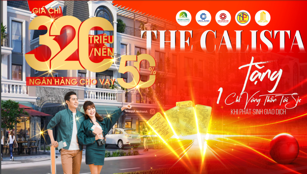 Đón nhịp đầu tư cùng The Calista Lộc An, chỉ 160tr/nền.