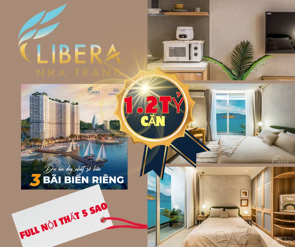 Từ 1.2Tỷ/căn,rổ hàng ngoại giao độc quyền Libera Nha Trang căn hộ cao cấp