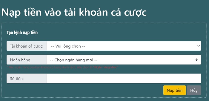 Hướng Dẫn Nạp Tiền LVS788 Nhanh Chóng và An Toàn