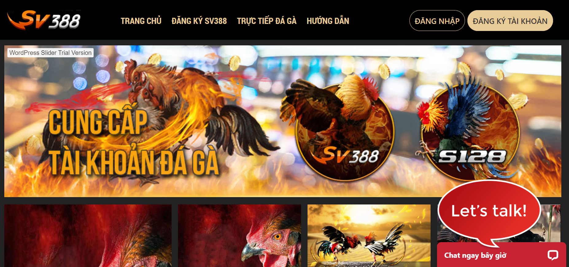SV388 là một thương hiệu cá cược đá gà trực tuyến hàng đầu tại Việt Nam.