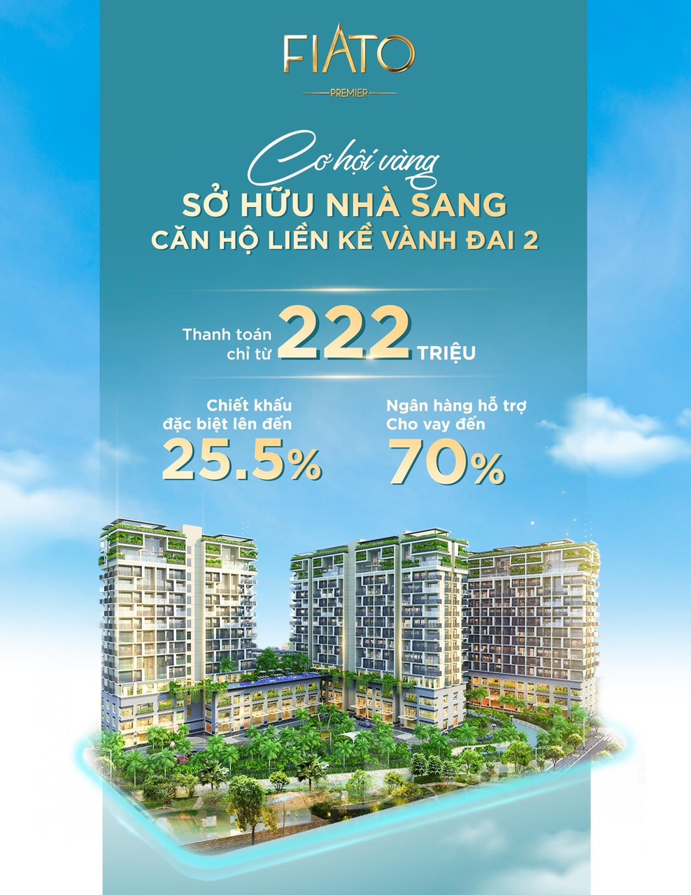 Căn hộ Tp Thủ Đức, cách Gigamall 7phút, full NT-Chỉ 4 tỷ/căn 2 phòng ngủ