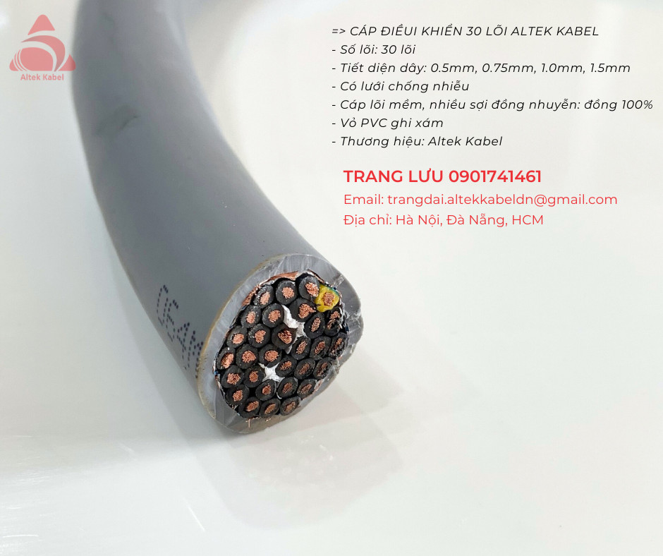 Dây cáp điều khiển Altek Kabel 30 x 0.5mm2 