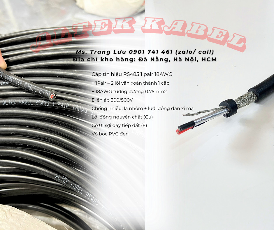 RS485 1P18AWG tại Đà Nẵng, Hà Nội, HCM