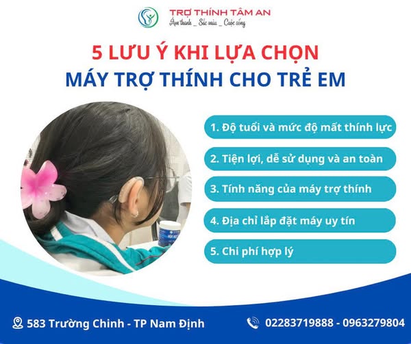 5 Lưu ý khi lựa chịn máy trợ thính cho trẻ em