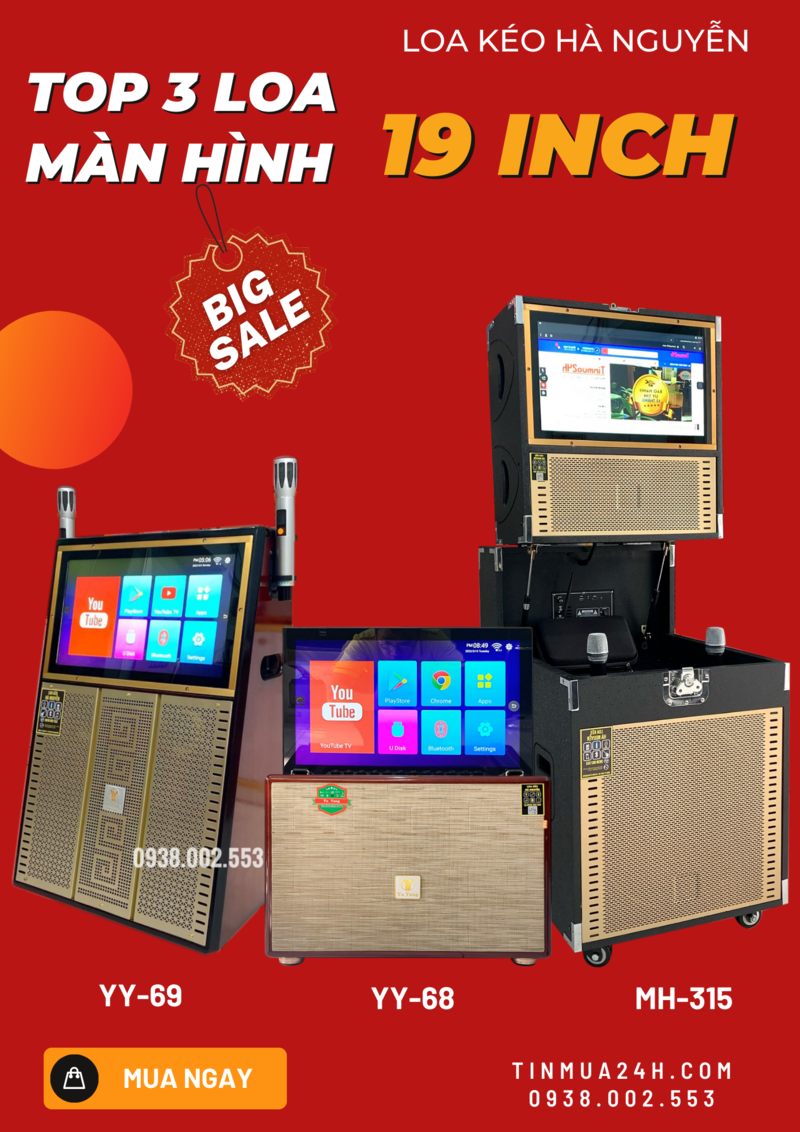 3 Con Loa Màn Hình Cảm Ứng 19 Inch Bán Chạy 2023