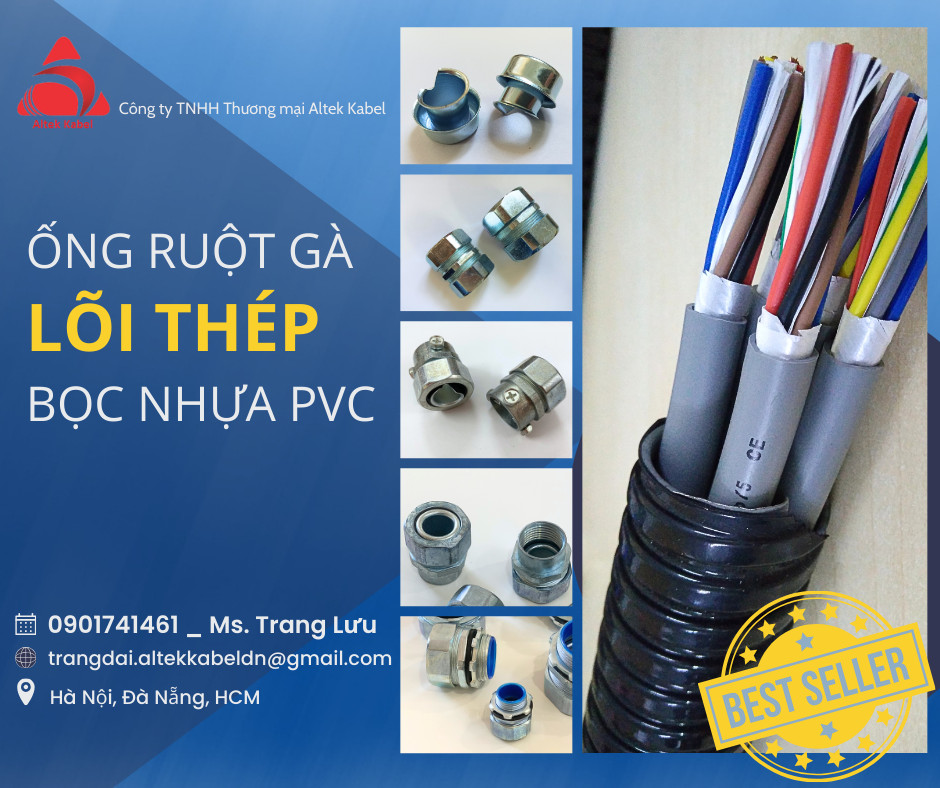 Ống ruột gà lõi thép bọc nhựa pvc phi 63 - 2”