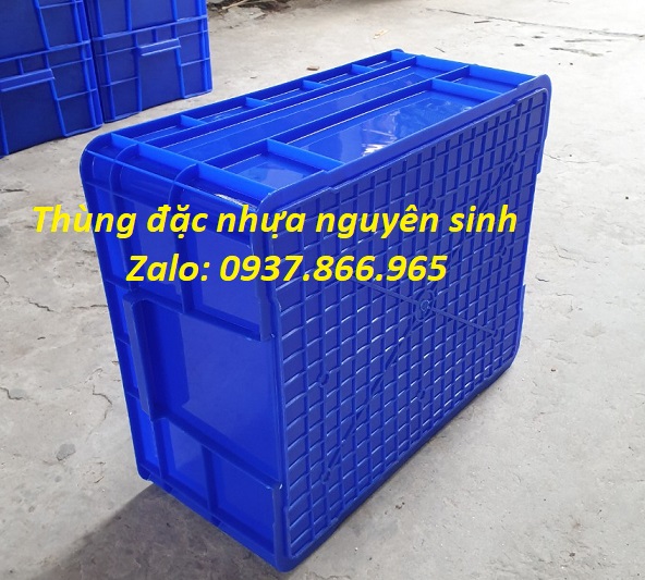 Thùng đặc nguyên sinh nhập khẩu, thùng cơ khí có nắp đậy, thùng nhựa