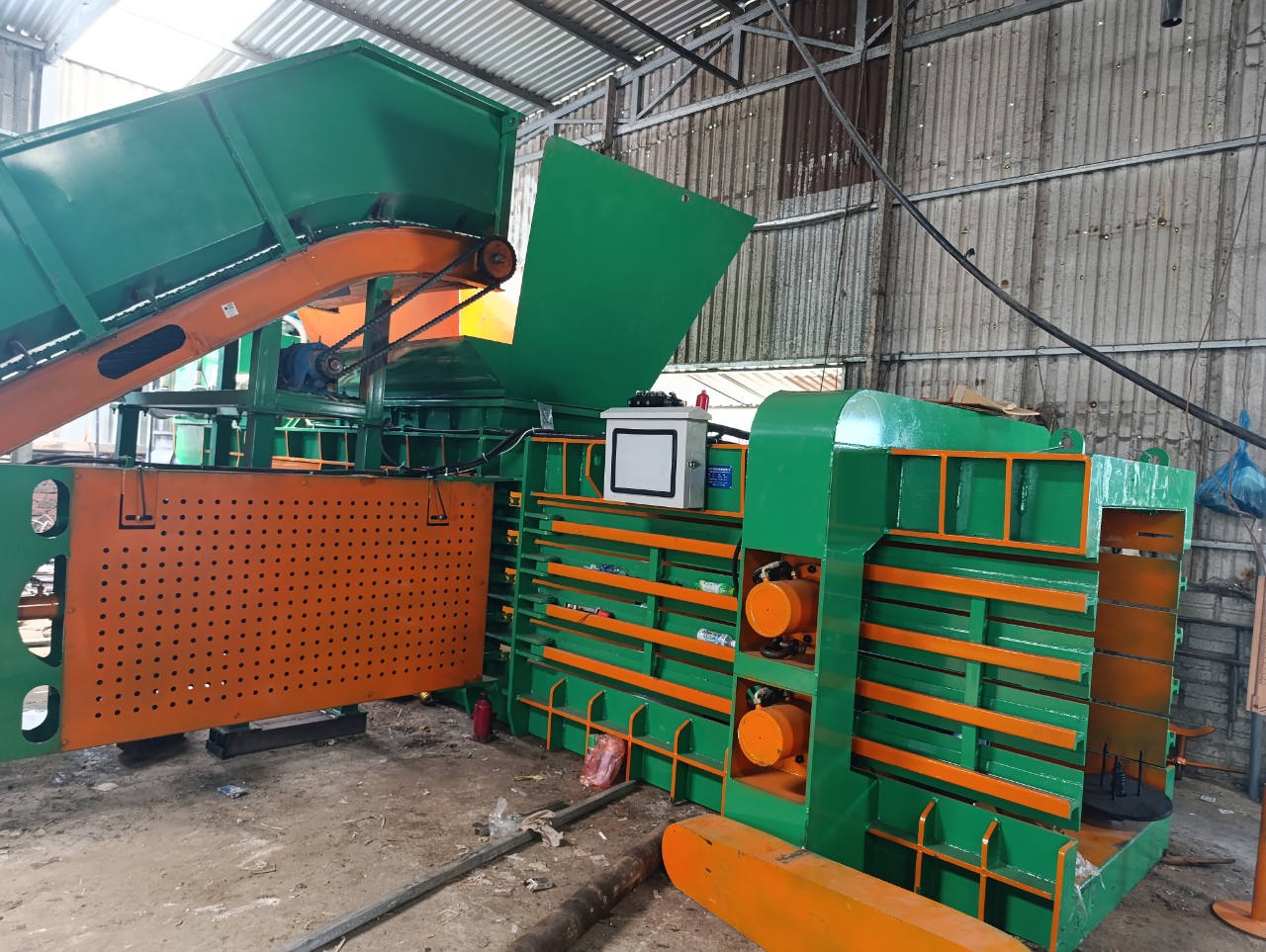 Máy ép giấy vụn thủy lực, Máy Nhựa Phế Liệu