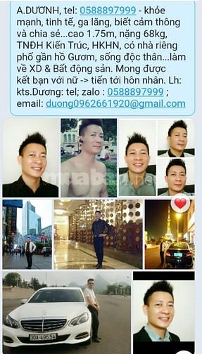 Kts.DƯƠNH, cao 1.75m, nặng 68kg,TNĐH, HKHN,có nhà riêng,