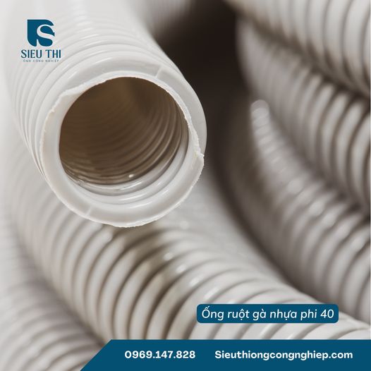 ỐNG RUỘT GÀ NHỰA PHI 40 BẢO VỆ DÂY DIỆN CHO CÔNG TRÌNH