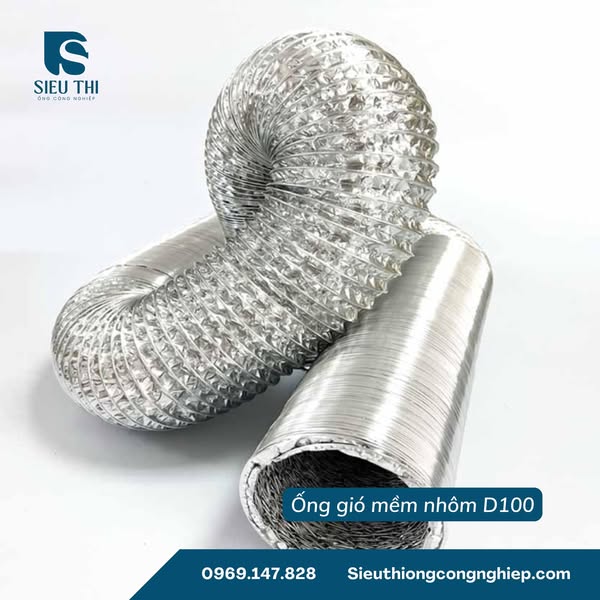 ỐNG GIÓ MỀM NHÔM PHI 100 DÙNG CHO HỆ THỐNG THÔNG GIÓ