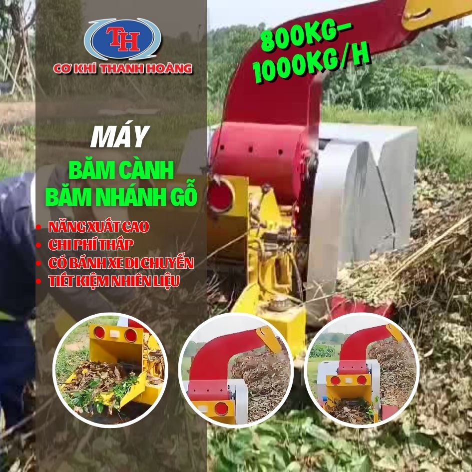Industrial machines-Máy băm gỗ, băm cành cây, băm nhánh Thanh Hoàng