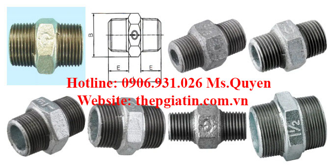 Nối hai đầu ren ngoài mạ kẽm - Quận Bình Tân