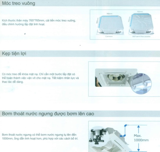 Máy lạnh âm trần Aqua – Phù hợp nhà hàng