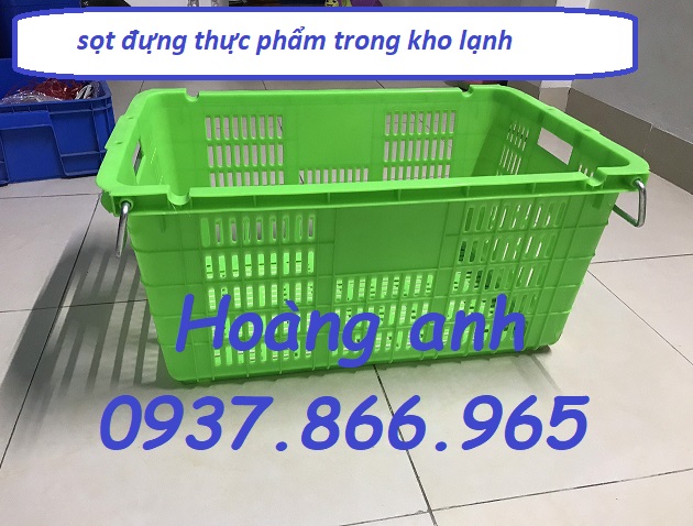 Sọt có quai sắt tiện lợi, sóng nhựa, sóng quai sắt, sọt có quai sắt