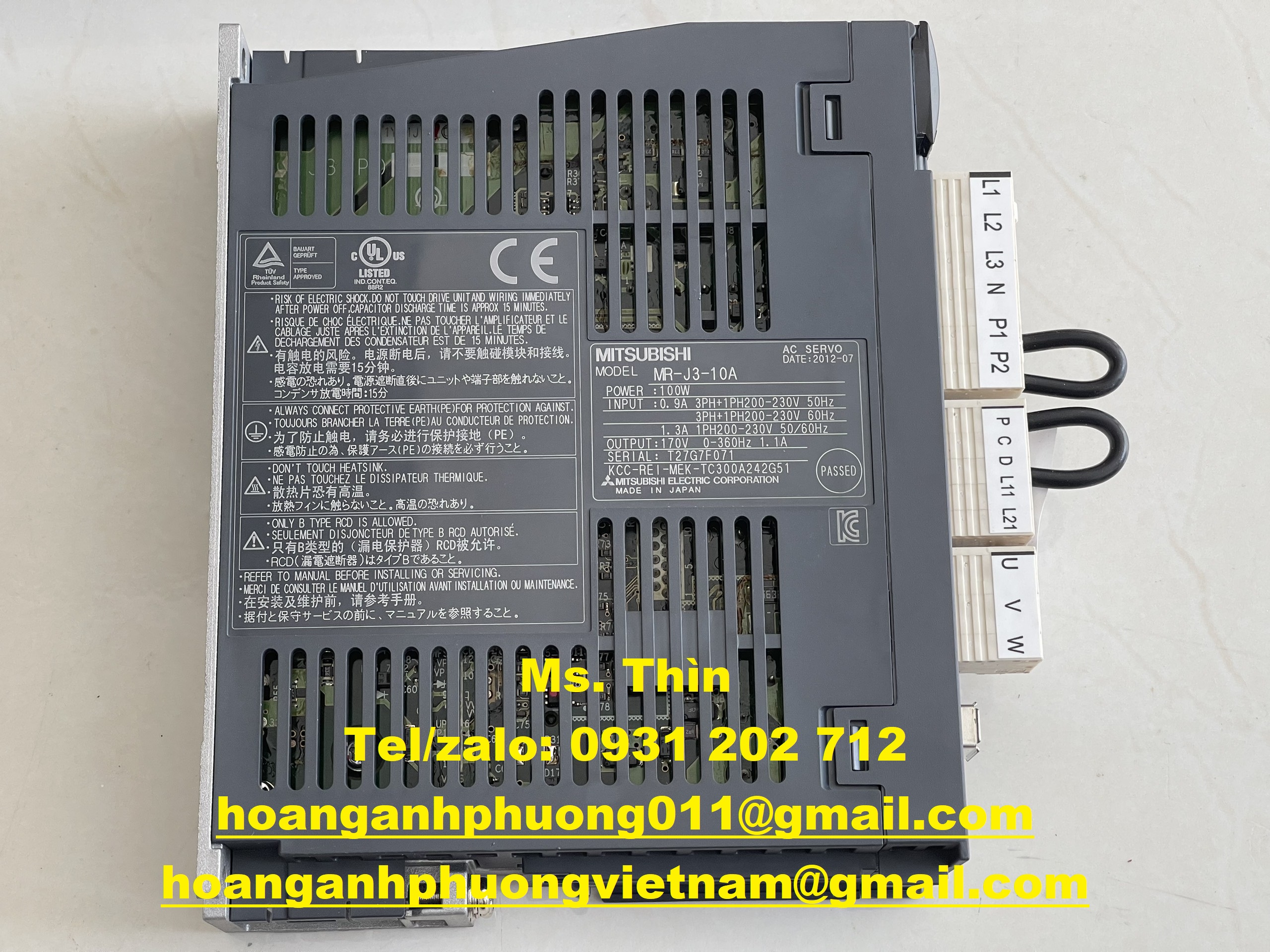 Bộ điều khiển Mitsubishi | MR-J3-10A | giá tốt | chính hãng | new 100%