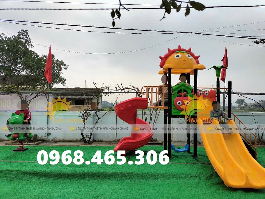Cầu trượt trẻ em liên hoàn nhập khẩu ngoài trời uy tín chất lượng cao