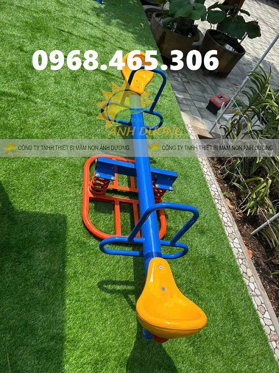 Bập bênh lò xo trẻ em 2 chỗ ngồi