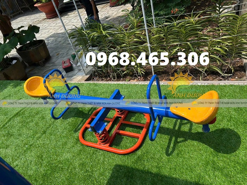 Bập bênh mầm non, bập bênh lò xo mầm non, bập bênh sắt trẻ em