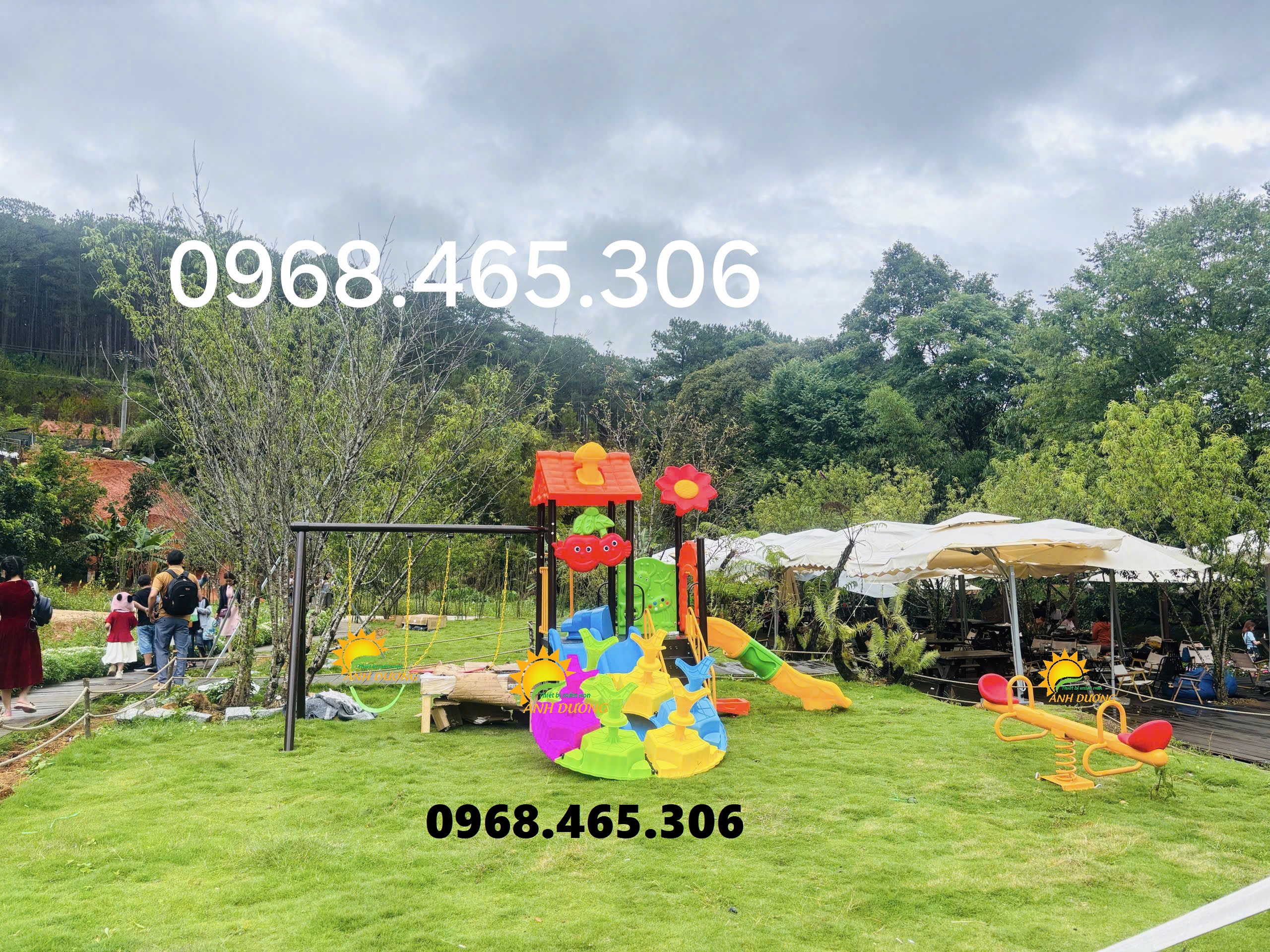 Cầu trượt xích đu trẻ em nhập khẩu chất lượng cao