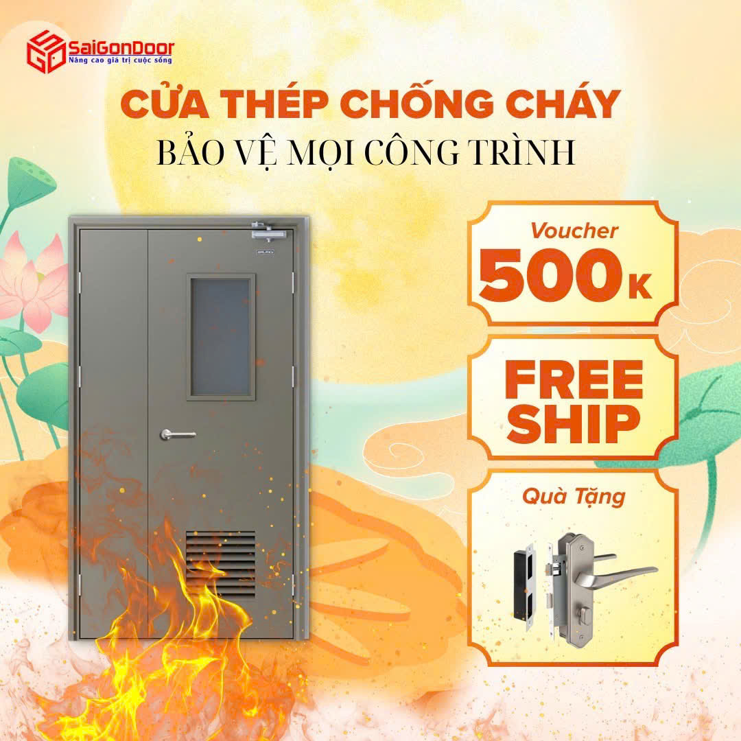 Cửa thép chống cháy: Giải pháp bảo vệ an toàn tối ưu cho công trình hiện đại