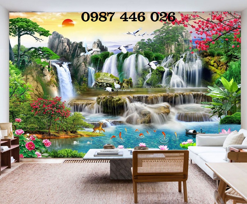 Tranh gạch men phong cảnh thiên nhiên HP0872