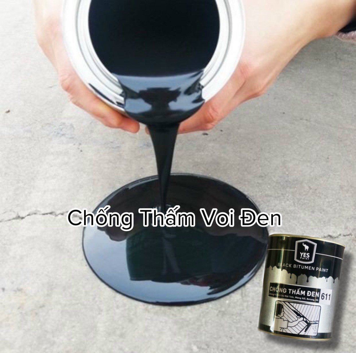 Sơn Chống Thấm Đen Yespaint - CT611