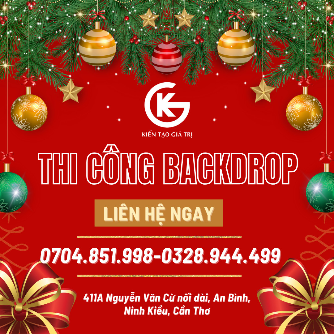 thi công backdrop tại cần thơ