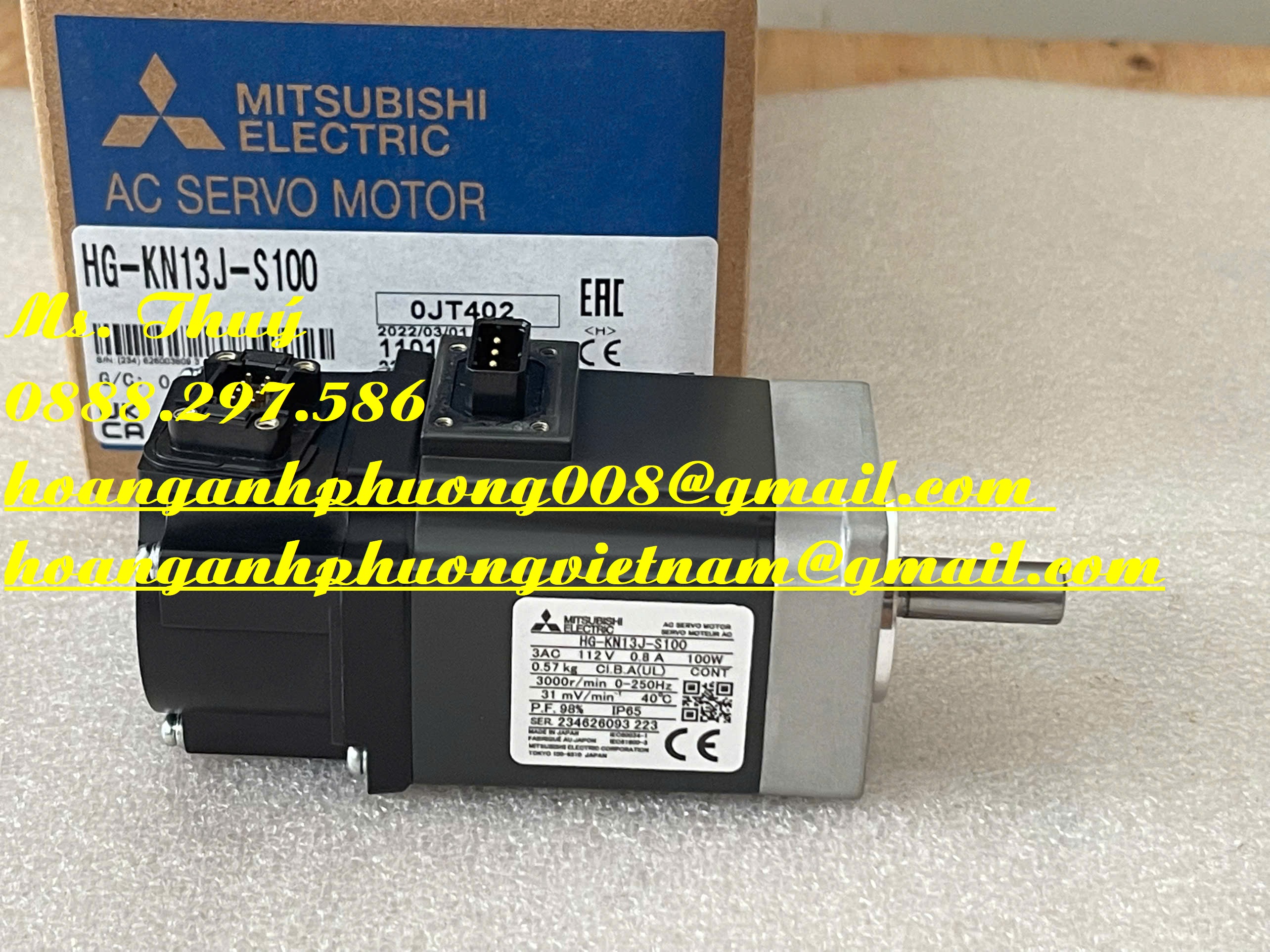 Servo motor HG-KN13J-S100 Mitsubishi - Động cơ mới 100%