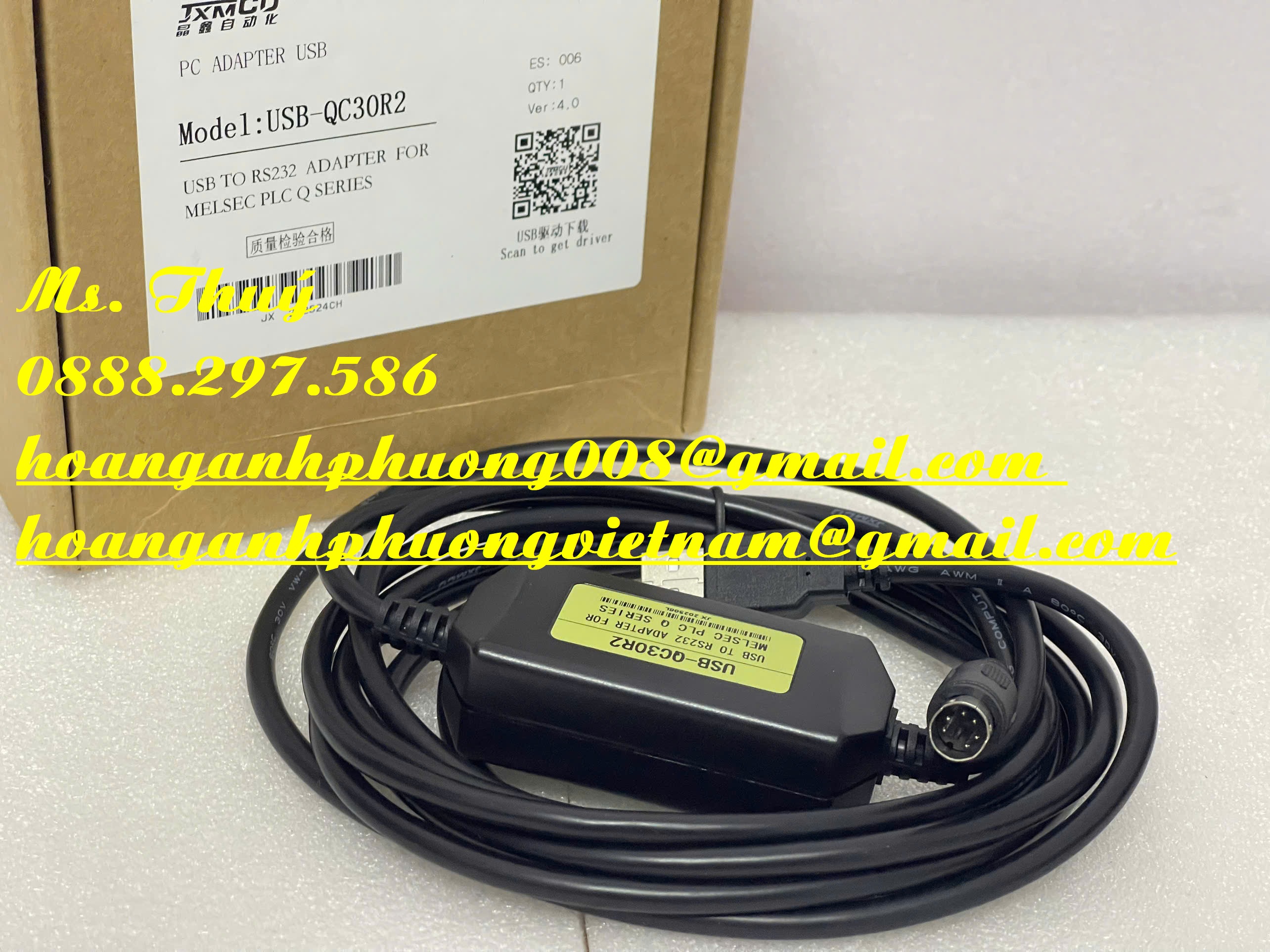 Mitsubishi dòng Q USB-QC30R2 - Cáp lập trình PLC giá tốt