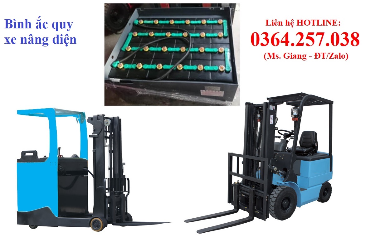 Bình điện (ắc quy) xe nâng 12V, 24V, 48V, 72V hãng SGB giá rẻ