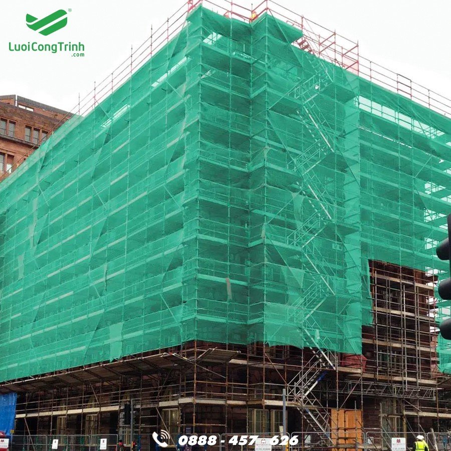 Lưới bao che giàn giáo, Lưới công trình