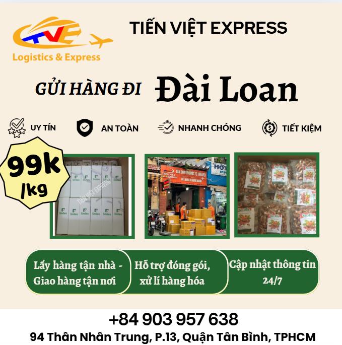 Gửi hàng đi Đài Loan - Tiến Việt Express