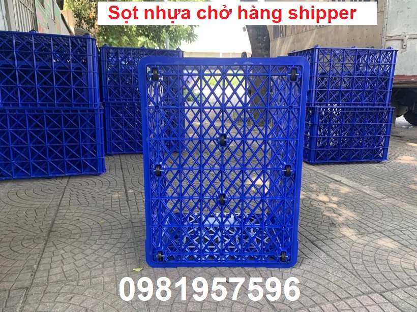 Sọt nhựa chở hàng xe máy, sọt đựng hàng shipper, giỏ đựng hàng shipper, sọt nhựa