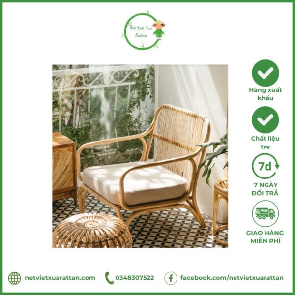 Ghế Mây Đan Thư Giãn Từ Mây Tre Thủ Công