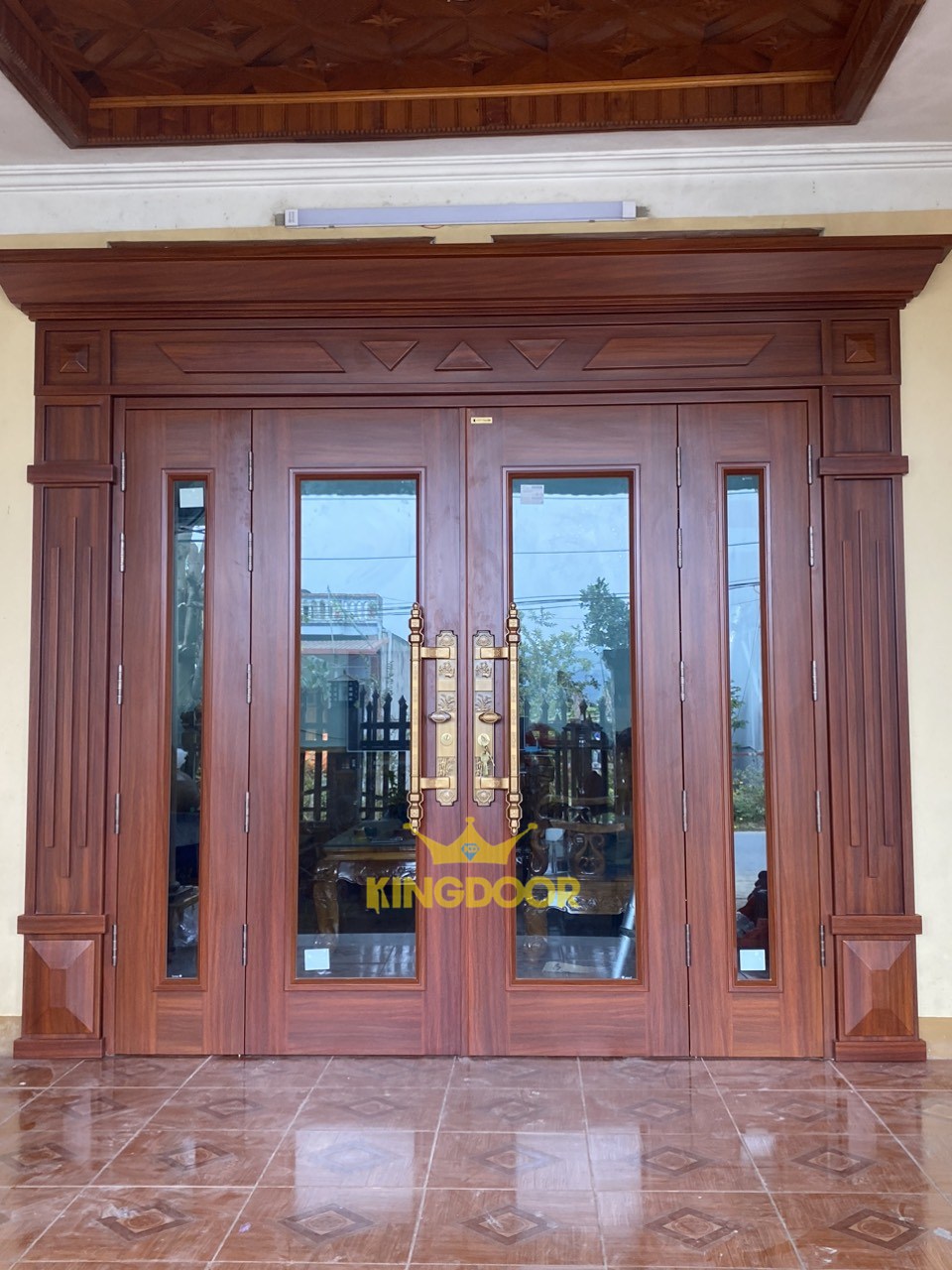 Cửa Thép Vân Gỗ Giá Cạnh Tranh Thẩm Mỹ Cao