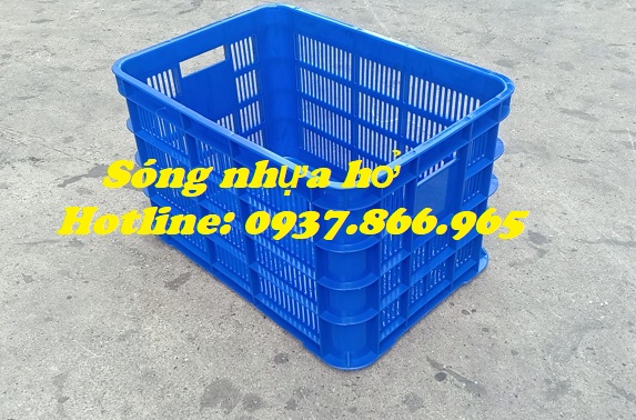 Sọt nhựa hở có đáy, sọt nhựa nguyên sinh, bán sọt hở có đáy đặc tạ