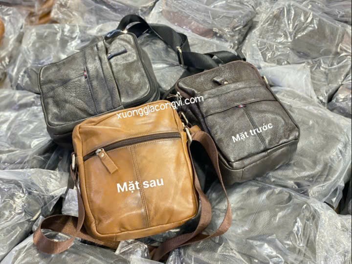 sale lô túi đeo chéo da bò đủ mẫu giá sỉ tận xưởng