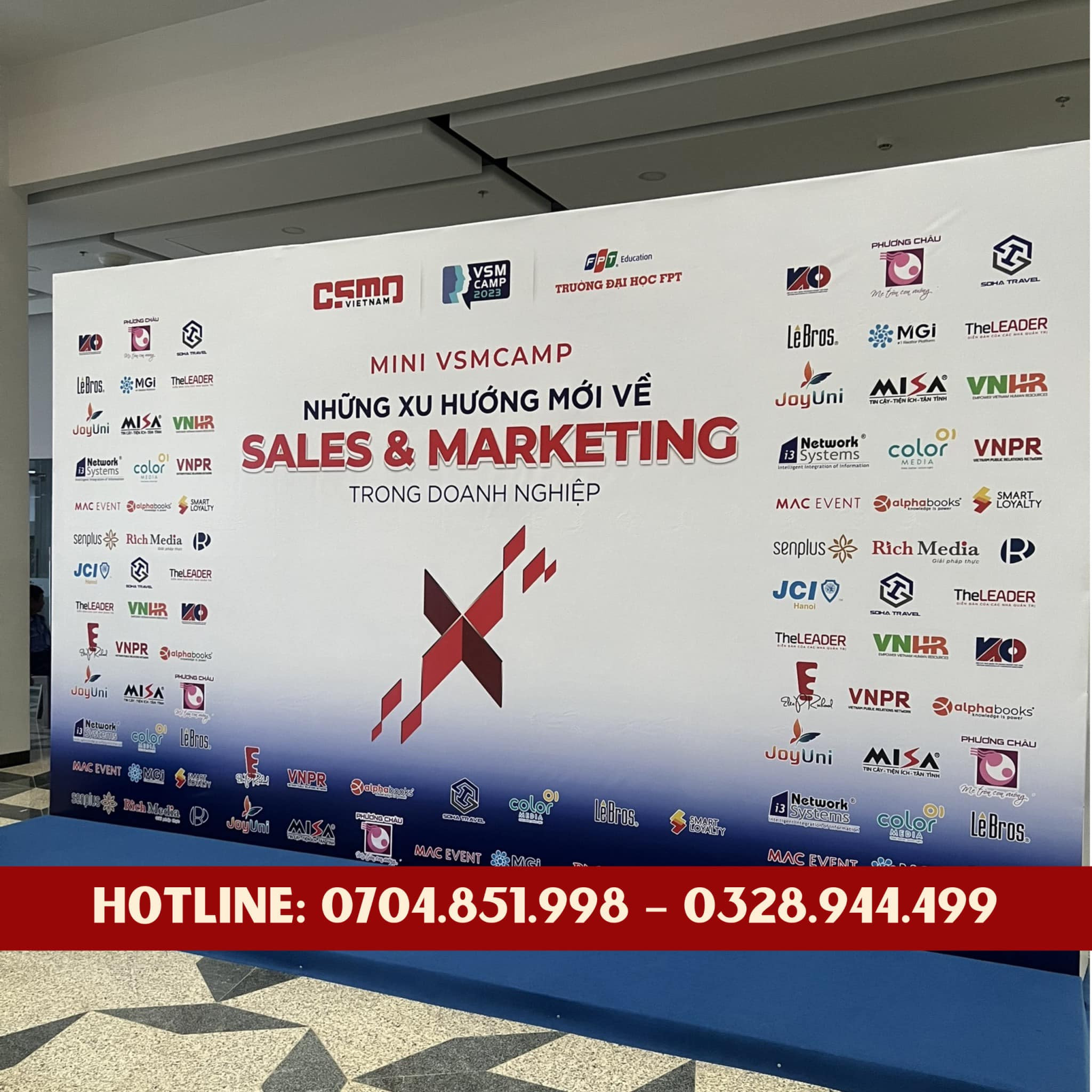 thi công bảng hiệu backdrop cần thơ