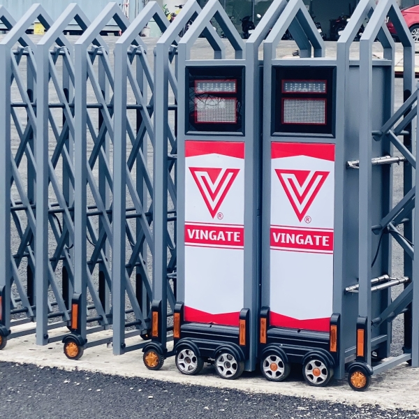 Cổng xếp tự động Inox V3