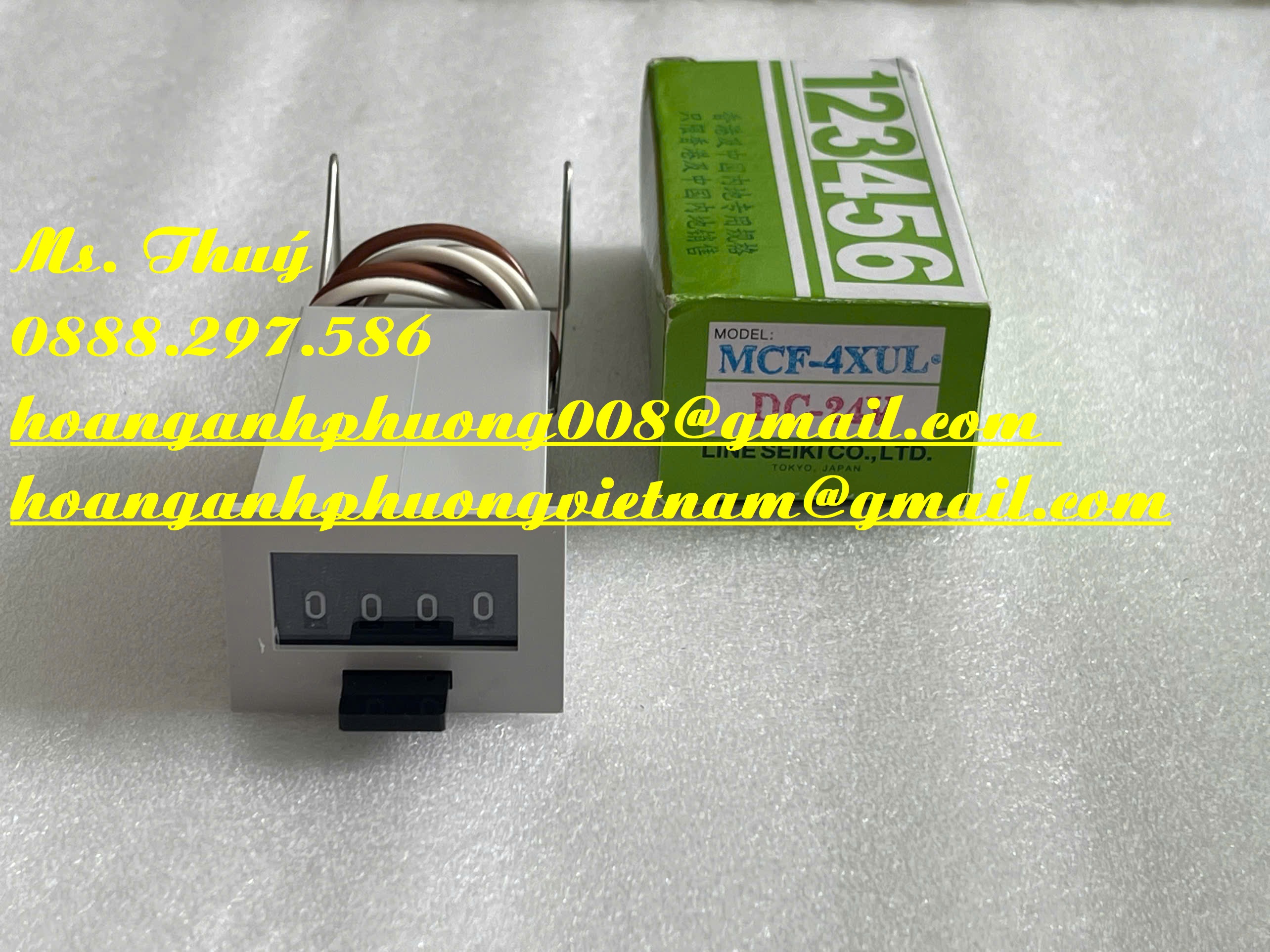 Bộ đếm Line Seiki của Nhật - MCF-4XUL - Mới 100%