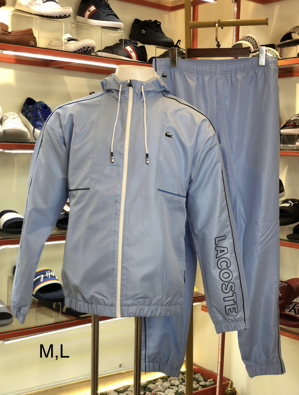 Set áo và quần Cá Sấu chất vải dù