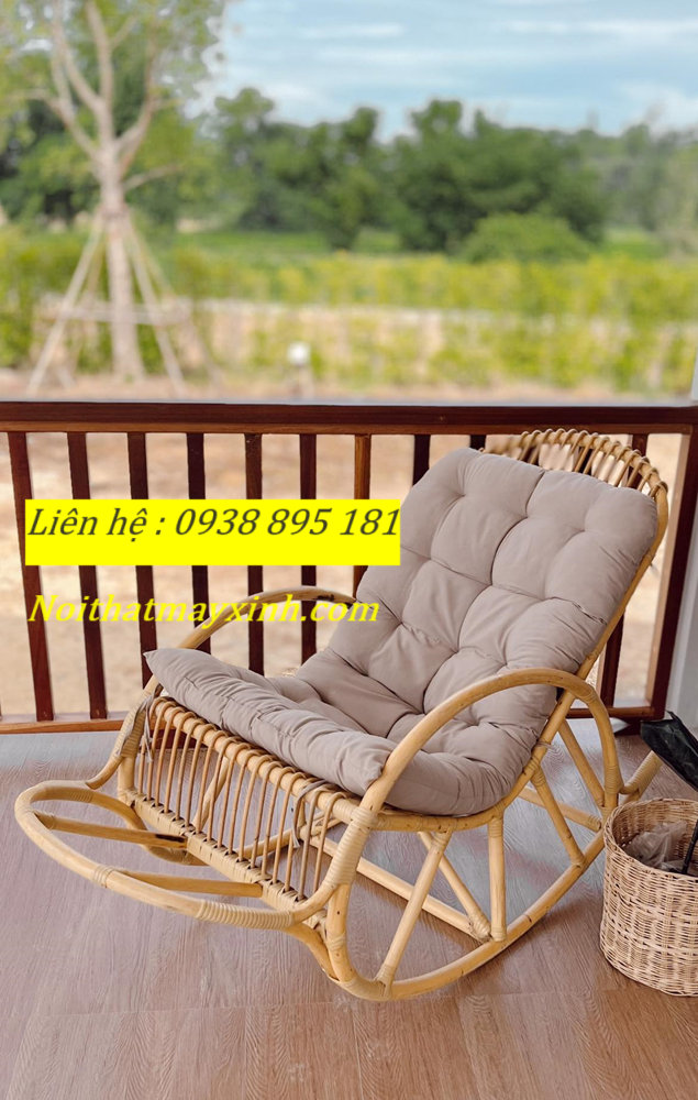 Ghế mây cho người lớn nằm nghỉ nghơi thoải mái