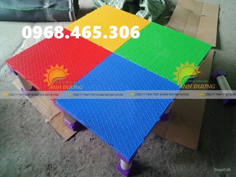 Bục sân khấu mầm non lắp ghép hàng nhập khẩu