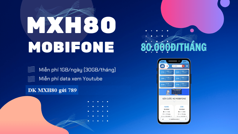 MXH80 – Gói cước dành riêng cho các tín đồ Youtube